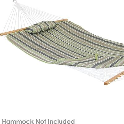 China 200*140cm Comfortable Portable Hammock Anti-rollover Single Swing Outdoor Double Canvas Padded Hammock Without Stand for sale