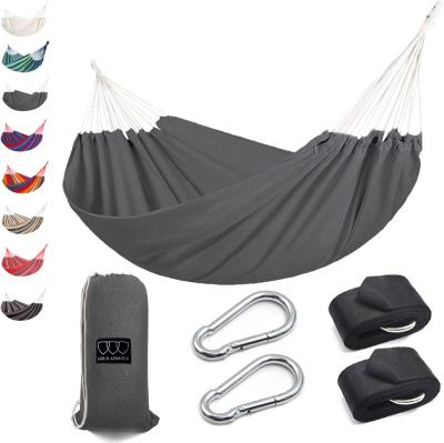 China Wholesale comfortable high quality nylon portable outdoor camping 2 person hammock parachute with tree strap for sale