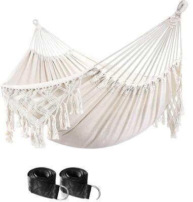 China DoubleTravel Comfortable Custom Lightweight Double Hammock With Lace for sale