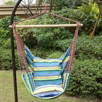 China Comfortable Hot Selling Hammock Chair Fashion Hanging Chair With Durable Rope Swing Chair With Wooden Stick for sale