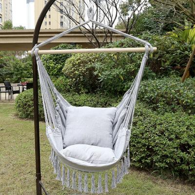 China 2023 Comfortable Custom Design Fast Delivery Portable Coloful Swing Camping Hammock With Wooden Stick for sale