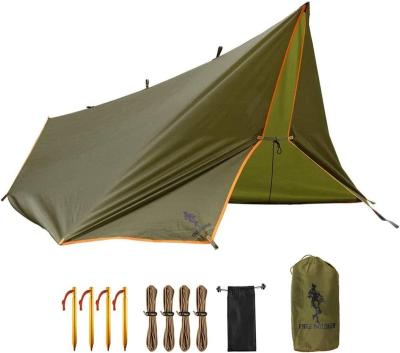 China Outdoor Backpacking Furniture Outdoor Camping Tent Rain Tarp Camping Rain Moving Tarp For Hammock Rain Tarp Shelter for sale