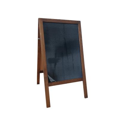 China Pine Wood Double Sided Wooden Blackboard Blackboard Bracket Blackboard Bracket Shaped Foldable Wooden Blackboard Free for sale