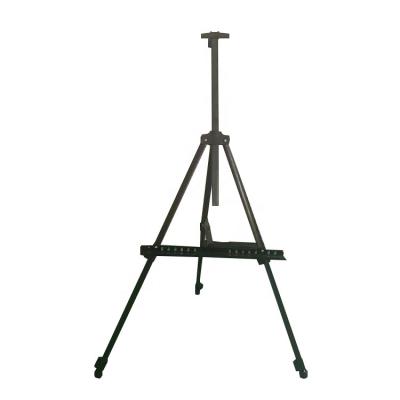 China Metal Easel Retractable Folding Painting Easel Easel High Quality Black Color Artist Stand for sale