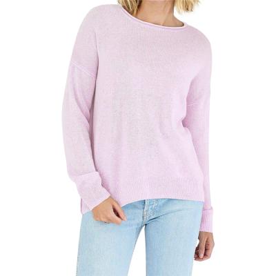 China Hot Selling Classic Pullover Women's 100% Cashmere Anti-pilling Crew Neck Sweater for sale