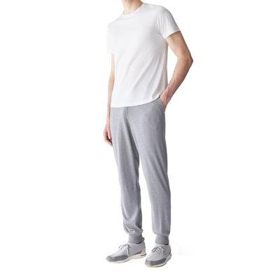 China Anti-Wrinkle High Quality Drawstring Tie Men's Cashmere Jogger Casual Elastic Sports Tracksuit for sale