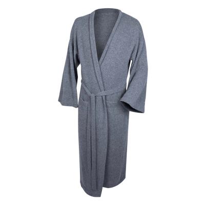 China Hot Selling QUICK DRY Cashmere Long Cashmere Wool Pocket Sleep Wear Pajamas Long Robe For Men for sale