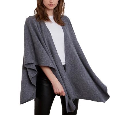 China Autumn And Winter Women's 100% Eco-Friendly Pure Cashmere Knitted Cape for sale