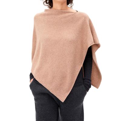 China Anti-wrinkle ; Breathable; Fashion Anti-Shrink Design Knit Soft Solid Color Cashmere Designer Poncho For Women for sale