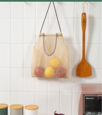 China Food Hang Polyester Fiber Mesh Bag for Kitchen Fruits and Vegetables for sale