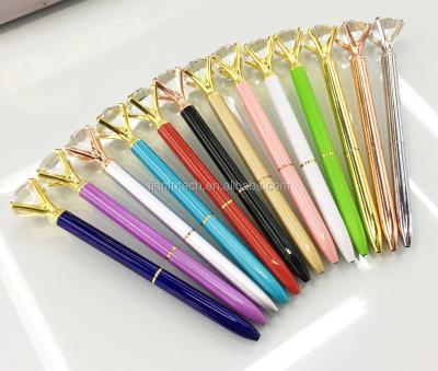 China Diamond Crystal Ball Pen Top Grade Business Gift Pen Big Diamond Crystal Ball Pen With MOQ 50pc Promotion Gifts Large for sale