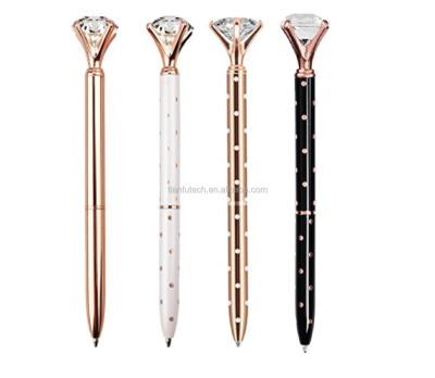 China Promotional Pen Big Diamond Crystal Ball Pen Top Grade Business Gift Ball Pen Sales Promotion Gift Big Diamond Crystal Ball Pen With MOQ 50pc for sale