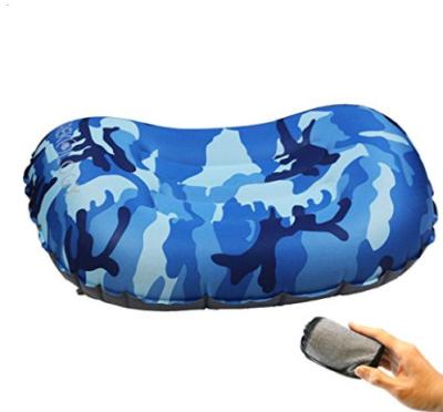 China Yellow /Orange/ BlueOutdoor Inflatable Inflatable Folding Comfortable Camping Pillow for sale