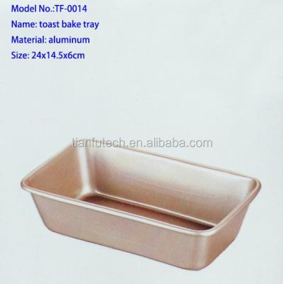 China Viable Tray of Champagne Aluminum Toast Cake Mold for sale