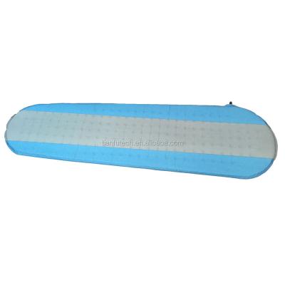 China Gray Color Inflating Sleeping Pad blue foldable for outdoor camping for sale