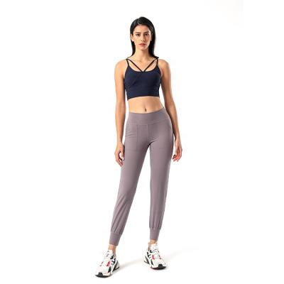 China Hot Selling Women's Sports Gymnasium Fitness Breathable Yoga Wear Skin-friendly Fabric Yoga Wear Casual Sports Pants for sale