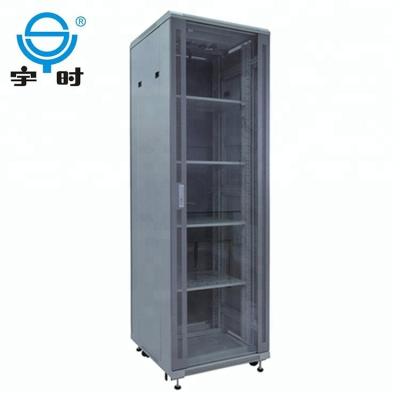 China SPCC Cold Rolled Steel 19' Glass Door 20u-47u Server Rack , Display Network Cabinet for sale