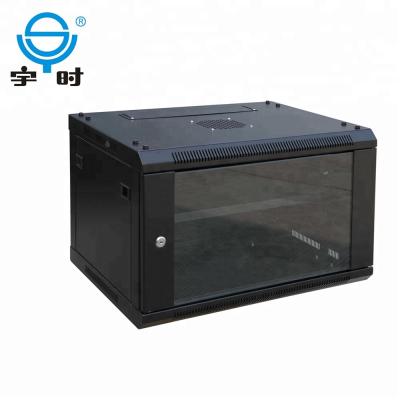 China SPCC Cold Rolled Steel Standard 19 Inch Network Cabinet, 4u 6u 9u 12u Wall Mounted Rack Server Cabinet With Glass Door for sale