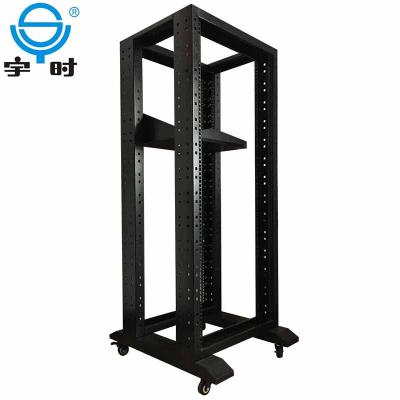 China Products standing stock status and spcc 27u 37u 42u files open frame racks with high quality for sale