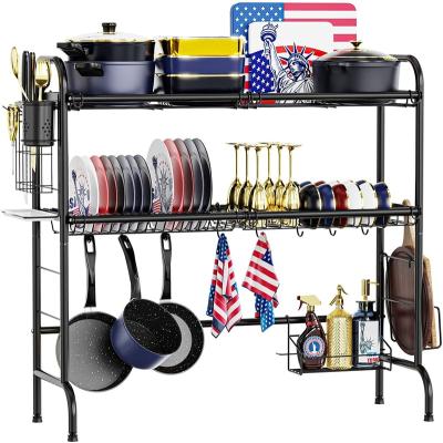 China Sustainable Buffet Stainless Steel Dish Bowl Dish Rack Double Tiered Dish Rack for sale