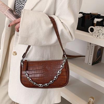 China Fasion WESTAL Stone Designer Brand Bag Women's Modern Small Chain Cross - Body Girls Soft Tote Lady Handbags Ins Clips Female Armpit Bag for sale