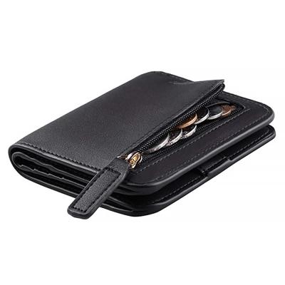 China Luxury Genuine Leather Ladies Mini Purse Pocket Wallet Women's RFID WESTAL RFID Leather Women's Wallets and Coin Purse Card Holders for sale