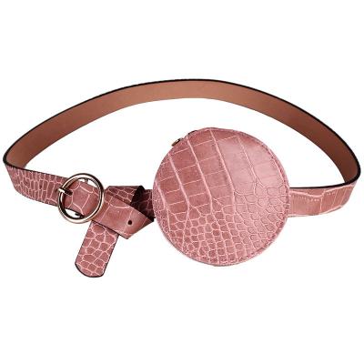 China Water Proof Westal 738 Designer Round Sling Small Bag Single Sport Belt For Girl Pussy Pack Logo Waist Bag Luxury Custom Made Bag For Woman for sale