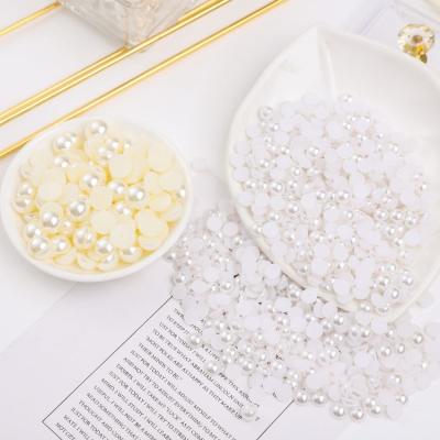 China Wholesale DIY h Pearl Factory Price Direct Sale 1.5-25mm Semicircle ABS Semicircle Imitation Pearl Beaded Accessories Semicircle for sale