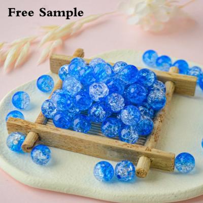 China Wholesale Factory Price 500g/bag 8-12mm Acrylic Crystal Split Round Beads For Kids DIY Acrylic Crystal Beads DK013 for sale