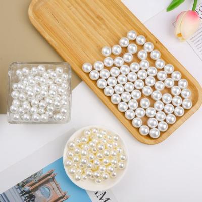 China Jewelry Making High Brightness Grade A 500g/bag DIY Handmade Accessories Wholesale Imitation Synthetic ABS Pearl Beads With Holes Faux Pearl A for sale