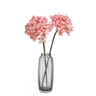 China 2021 New Design Art Decor Single Branch Artificial Flower Decoration Hydrangea Fake Flowers Hydrangea for sale