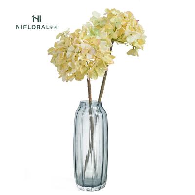 China Art Decor High Quality Artificial Real Latex Hydrangea Silk Flower Touch For Party Hotel Wedding Table Decorative Flowers for sale