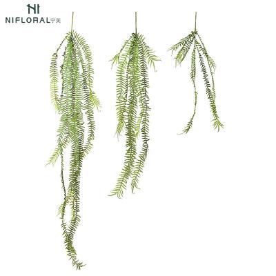 China Art Decor Guangzhou Plants Manufacturer Wholesale Price 77/105/150/180cm Artificial Hanging Fern Plant for sale