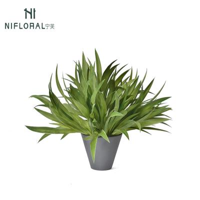 China Art Decor Wholesale Price High Simulated Artificial Plant Leaves Potted Plant For Home Decor for sale