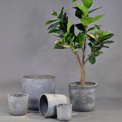 China Art Decor Round Cement Pots For Plants Flower Creative Concrete Cement Silicone Pot for sale