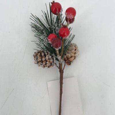 China Artificial Christmas Ornament Pine / Accessories Garland Pine Artificial Plants Small Picks Christmas Branch Holiday Decorations for sale