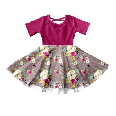 China Breathable newborn baby 2020 new designs girls fashion dresses twirly hot sale for sale