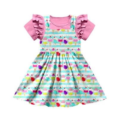 China Breathable simple stylish adorable kids dresses baby girls new design dress for 0-16 years old child for sale