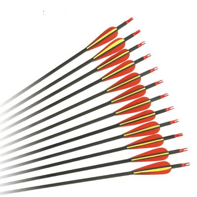 China Hunting Pure Carbon Compound Arrows Rubber Nib 6.2 Mm Diameter Indoor Compound Bow Arrow Shooting Sports for sale