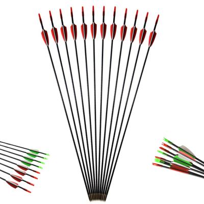 China 32 Inch Carbon Arrow Practice Shooting Archery Hunting Arrow, Hunting with Detachable Tip Compound Bow and Recurve Bow for sale