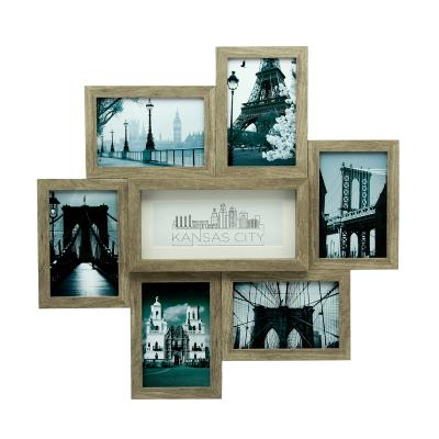 China Handmade Home Wall Picture Frame Collage Modern Art Multi Opening Decorative Wood Photo Frames for sale