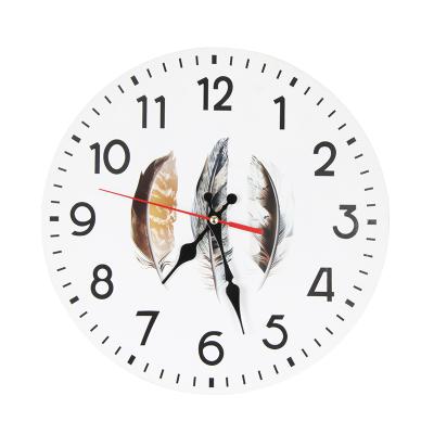 China Jinn Eco - Friendly Wooden Home Round Wall Digital Clocks With Custom Designs Battery Powered for sale