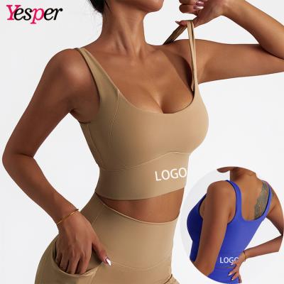 China New Design Breathable Summer Bra Women Sports Cycling Clothes Exercise Gym Yoga Bras Ladies Fitness Tops Bras for sale