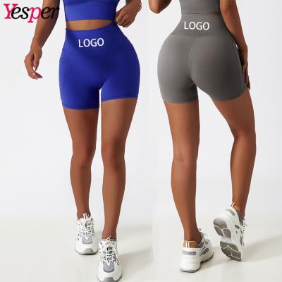 China Women Gym Wear Breathable Sports Shorts Bike Yoga Shorts Fitness Workout Yoga Shorts for sale