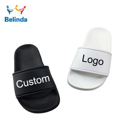 China Custom Printed Anti-Slippery Slide Sandal Emboss Printing Make Your Own Logo Children Slipper for sale