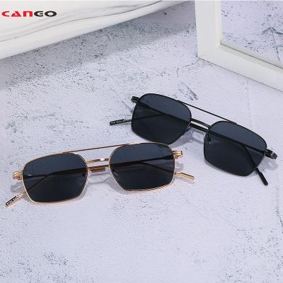 China 10 Years Experience Fashion Small Oval Men's Sunglasses Metal Frame Black Shades UV Sun Glasses for sale