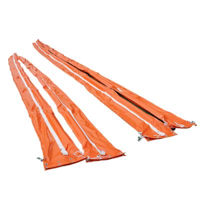 China Eco-friendly PVC Seaweed Barrier Oil Float Inflatable Solid Spill Boom Inflatable Oil Barrier Low Price for sale