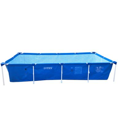 China Easy Install China Portable Stainless Steel Frame Backyard Cover Rectangular Kid Pool for sale