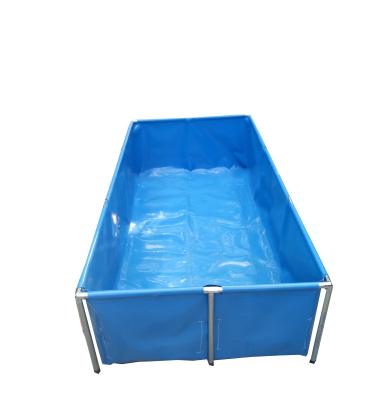 China Easy Install Commercial Metal Frame Metal Frame Steel Removable Movable Rectangular Swimming Pool In Ground Outdoors for sale