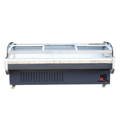 China Single-temperature Door Commercial Fresh Fish Seafood Display Single Fridge Freezer for sale